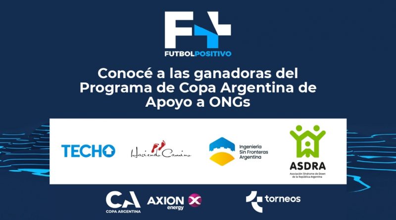 Torneos anunció las organizaciones ganadoras del Concurso Copa Argentina de apoyo a ONGs